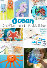 Ocean and sea life crafts and learning and sensory activities for kids including projects about fish, whales, sharks, starfish, tide pools, the beach, and more! 20 Super Fun Ocean Crafts And Activities Easy Peasy And Fun