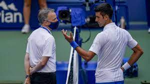 Just amazing this guy wow. Novak Djokovic Ejected From Us Open Video Abc News