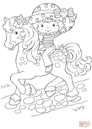 Gambar mewarnai kembang api gambar warna dan seni. Strawberry Shortcake Rides A Horse Coloring Page Free Printable Coloring Pages Buku Mewarnai Warna Gambar