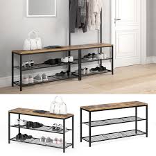 Linea beigea schuhregal kernbuche massiv braun , holz, metall, 81x40.5x30 cm. Vicco Schuhbank Fyrk Schuhregal 100cm Kaufland De