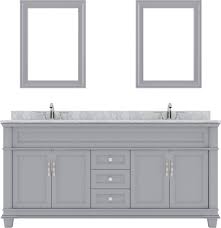 Elevate your bathroom with a contemporary bathroom vanity. Virtu Usa Victoria 72 Md 2672 Wmro Gr 001 Gray Double Sink Bathroom Vanity
