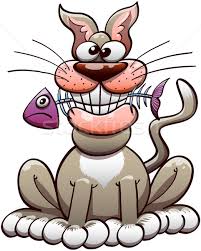 Dostca Kedi Balik Iskelet Guzel Vektor Ilustrasyonu C Zooco 4073926 Stockfresh