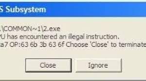 Ntvdm Error In Windows Cpu Has Encountered An Illegal Instruction Cs 0dbc Ip 0 Youtube