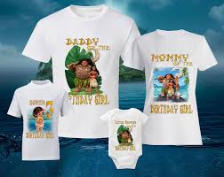 Birthday T Shirt Design For Family Birthday Disney T Shirts Personalized Moana Shirt Moana Custom Family Shirts Birthday T Shirts By Bestdesignstoregifts On E Disney Tshirts Moana Shirt Disney T