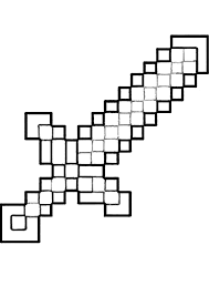 When a child colors, it improves fine motor skills, increases concentration, and sparks creativity. A Sword From Minecraft Razukraski Com