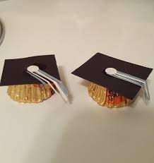 Graduation Caps Made With Mini Reese S Peanut Butter Cups Construction Paper Graduation Crafts Graduation Girl Graduation Cap