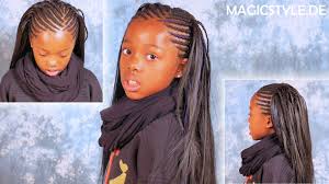 josie knotenlose cornrows kombiniert mit open braids aus glattem thermofiberhaar cornrows haar styling cornrow frisuren