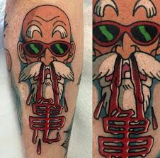 Krillin (クリリン kuririn) is a supporting protagonist in the dragon ball franchise. Master Roshi Dragon Ball Tattoo Tattoos Apple Tattoo