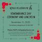 Remembrance Day Ceremony and Luncheon event in Georgetown, PE