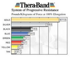Thera Band Stability Trainers Gym Workouts Band Chart