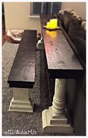 Handcrafted Sofa Table And Bench Handmade Home Decor Table With Bench Seat Diy Furniture