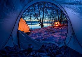 The mesh interior takes up half the tent. 8 Winter Tent Camping Tips To Keep You Cozy In The Cold Weather