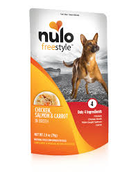 With every box we ship, a bowl of food is donated to a pet in need. Nulo Freestyle Pouch Chicken Salmon Carrot Wet Dog Food 2 8oz Everett Wa Monroe Wa Sam S Cats Dogs Naturally