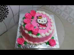 Hello kitty (ハローキティ harōkiti) adalah nama untuk sebuah karakter yang didesain oleh perusahaan jepang, sanrio. Cara Membuat Kue Ulang Tahun Hello Kitty How To Make A Hello Kitty Birthday Cake Youtube