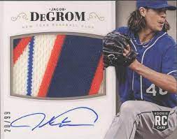 Jacob degrom probably is going to win the nl rookie of the year award. Hair We Go Jacob Degrom Rookie Card Roundup And Hottest Auctions