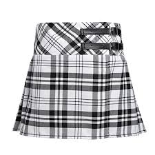 inlzdz kids girls tartan pleated a line billie kilt