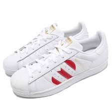 details about adidas originals superstar white red heart valentines day men women shoes eg3396