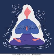 Girl Doing Yoga The Girl Sits In The Lotus Position Vector Illustration Poster Banner Logo In 2020 How To Do Yoga Yoga Girl Yoga Pictures