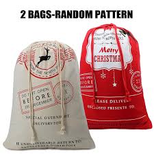 Maybe you would like to learn more about one of these? 2 Pack Christmas Bags Santa Sacks Canvas Bags For Gifts Walmart Com Walmart Com