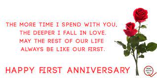 Top 20 First Wedding Anniversary Wishes Quotes For Wife Sweet 1st year of friendship, anniversary quotes and text messages. top 20 first wedding anniversary wishes