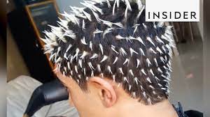 If you mean the frosted tips color effect than it's simple hair decoloration. Bleached Tips Are A Thing Again Youtube