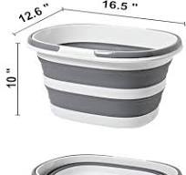 Amazon.com: Outdoor Camping Plastic Foldable Ice Bucket ...