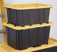 Exterior dimensions (at top of tote) 45.43 in. Home Depot Hdx 27 Gallon Storage Tote Only 6 97 Reg 12 Today Only