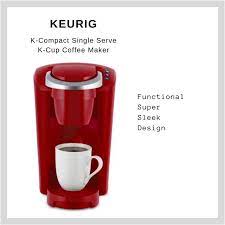 Keurig K Compact Single Serve Coffee Maker Red 5000196743 For Sale Online Ebay Single Serve Coffee Makers K Cup Coffee Maker Reusable Coffee Filter