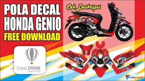 Bisa di download secara gratis, gratis digunakan untuk personal / comersial. Pola Decal Motor Honda Genio Gratis Pola Motor Genio Youtube