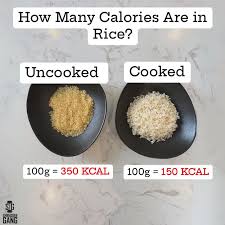 WEIGHTLOSS & FITNESS EXPERT | Ever wonder why uncooked rice seems to have  more calories than cooked rice? It's all about water weight! Uncooked Rice:  100g of dry rice... | Instagram