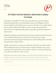 We would like to show you a description here but the site won't allow us. A Public School Teacher Deserved A Salary Increase Essay Example 521 Words Gradesfixer
