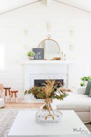 Gorgeous mantels don't have to include lots of little knick knacks. Simple And Neutral Fall Mantel Decor Modern Glam
