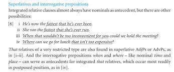 Defining relative clauses don´t use commas and provide necessary information to. Superlative Relative Clause English Language Usage Stack Exchange