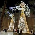 Outdoor Lighted Christmas Angels - Decorative Holiday Displays