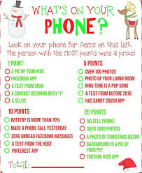 Free Printable What S On Your Phone Christmas Party Game Freeprintables P Christmas Party Games For Groups Work Christmas Party Fun Christmas Party Games