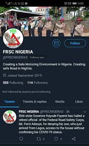 We did not find results for: Frsc Nigeria On Twitter Disclaimer The Attention Of The Federal Road Safety Corps Has Been Drawn To These Twitter Handles Frscnigeria2 Frscnigeria3 Https T Co 1clh5igydh