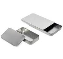 Silver Slide Top Tins | Secure Storage & Gifts