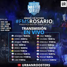 Fms Argentina Jornada 6 Horario En Vivo Urban Roosters Youtube Dtoke Cacha Trueno Batallas Confirmadas Streaming Peru Argentina Espana Mexico Facebook Libero Pe