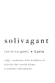 Solivagant Someone Who Wanders Or Travels The World Alone A Solitary Adventurer In 2020 Weird Words Unusual Words Wanderer Quotes