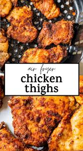 Crispy Air Fryer Chicken Thighs Made With Boneless Skinless Chicken They Re Crispy In 2020 Air Fryer Chicken Thighs Air Fryer Chicken Air Fryer Recipes Chicken Thighs