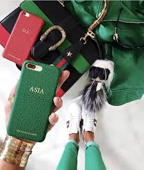 Emerald Green Pomegranate Red Phone Cases Gucci Handbags Personalized Leather Accessories Women Handbags