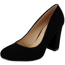 Black Block Heels Closed Toe City Classified Comfort Women S Round Closed Toe Chunky Block Mid Heel 27 Liked On Polyvore Featuring Shoes Pumps Wide W Black Pumps Heels Closed Toe Block Heels Shoes Heels Pumps