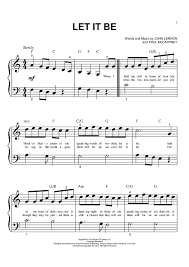 Choose between several difficulty levels, from beginner to expert. Let It Be Piano Sheet Music Easy Piano Sheet Music Piano Sheet Music Free