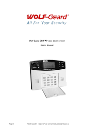 Tuya wifi gsm wireless home security alarm system voice control for google alexa. Wolf Guard Gsm Wireless Alarm System User S Manual Manualzz
