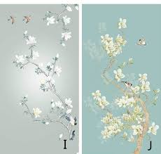 Birds And Flowers Wallpaper Fine Brushwork Chinoiserie Birds And Flowers Wallpaper Wall Mural Oritental Chinoiserie Birds Flowers For Wall Porch Corridor Wallpaper Wallpaper Wall Wallpaper Mural