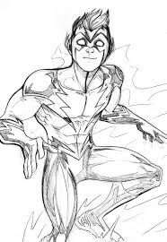 Kid Flash Sketch By Lucianovecchio On Deviantart Superhero Coloring Pages Coloring Books Coloring Pages