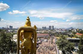 Dedicated to lord murugan, the caves are one of the most one of the major attractions at the site is the massive 140 ft high statue of murugan which is the highest statue dedicated to the hindu deity in the world. The Very Tall Lord Murugan Statue In Batu Caves Kuala Lumpur Malaysia 399687300 Larastock