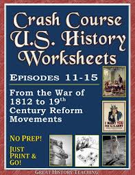 Make American History Fun And Engaging With These Crash Course U S History Worksheets For Episodes 11 15 C History Worksheets Teaching History Crash Course