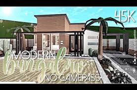 None i hope you enjoyed this. Bloxburg No Gamepass Modern Bungalow 45k Mobile Speedbuild Youtube Modern Bungalow Winter House Exterior Two Story House Design