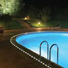 Solar Powered Rope Light Backyard Pool Landscaping Solar Lights Garden Outdoor Pool